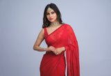 Mouni Roy in Scarlet saree