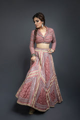 Raveena Tandon in Rose pink lehenga set