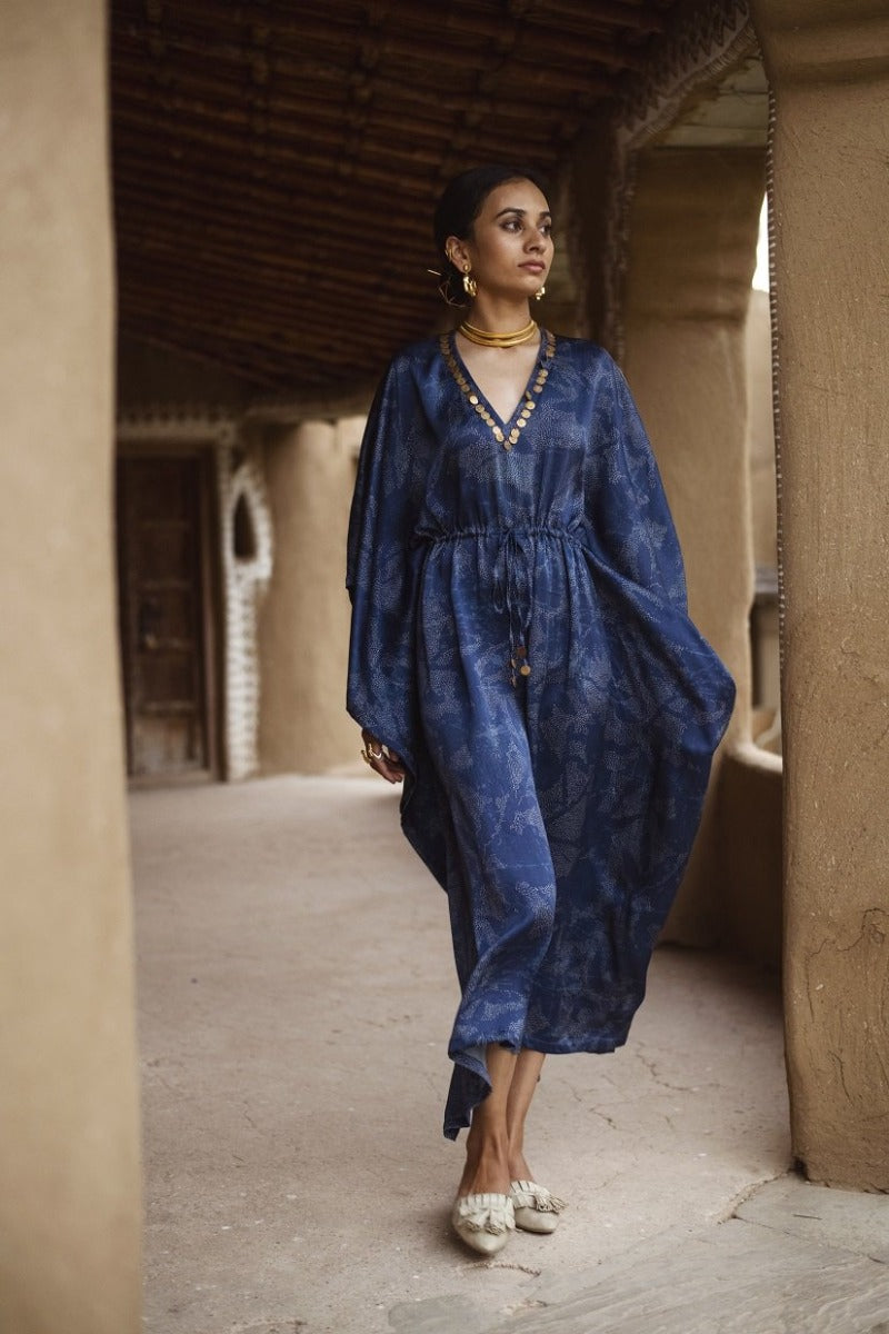 starry blue kaftan